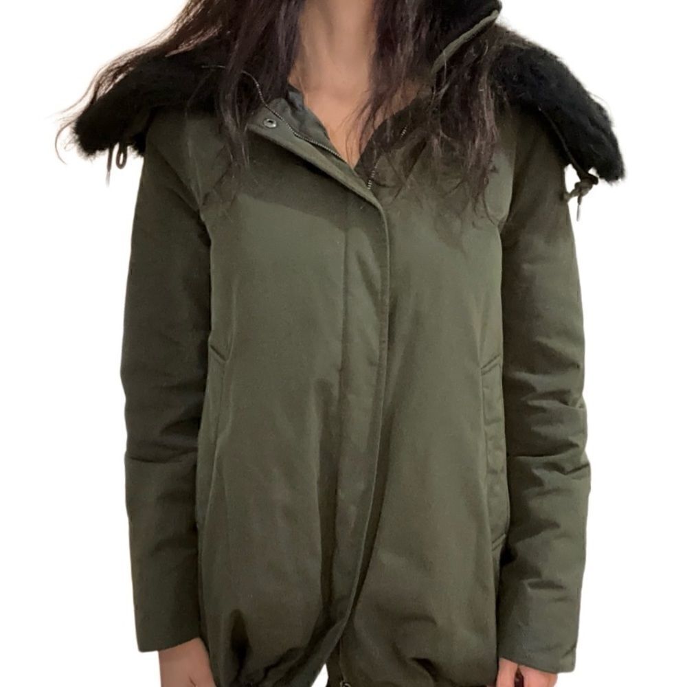 Moncler down Jacket with fur trim collar size XS